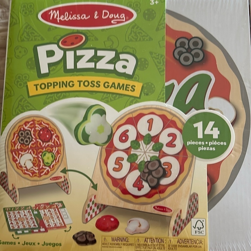 Melissa & Doug Pizza Topping Toss Games/ SEALED